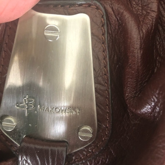 B Makowsky All Leather Handbag - Picture 3 of 5